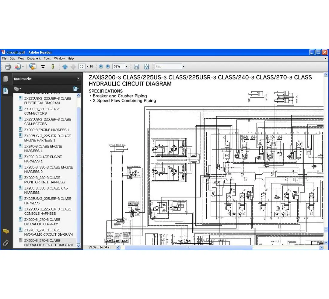 データ処理マニュアル Hitachi ZX110-3, ZX120-3, ZX135US-3 Excavator Service Repair